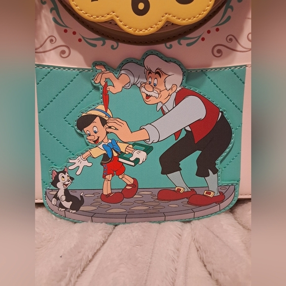 NWT Loungefly WonderCon 2023 Disney Pinocchio Cuckoo Clock Backpack And Wallet - Picture 5 of 10